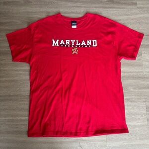 Vintage Maryland Terrapins Red T-Shirt